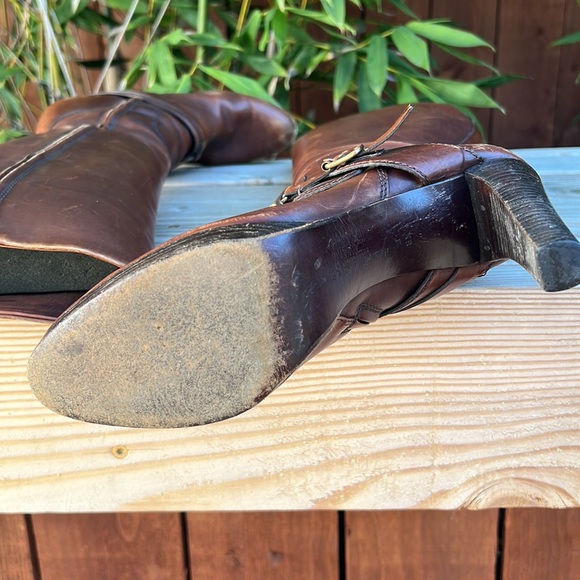 Genuine Leather Ralph Lauren Heeled Boots - Picture 6 of 6